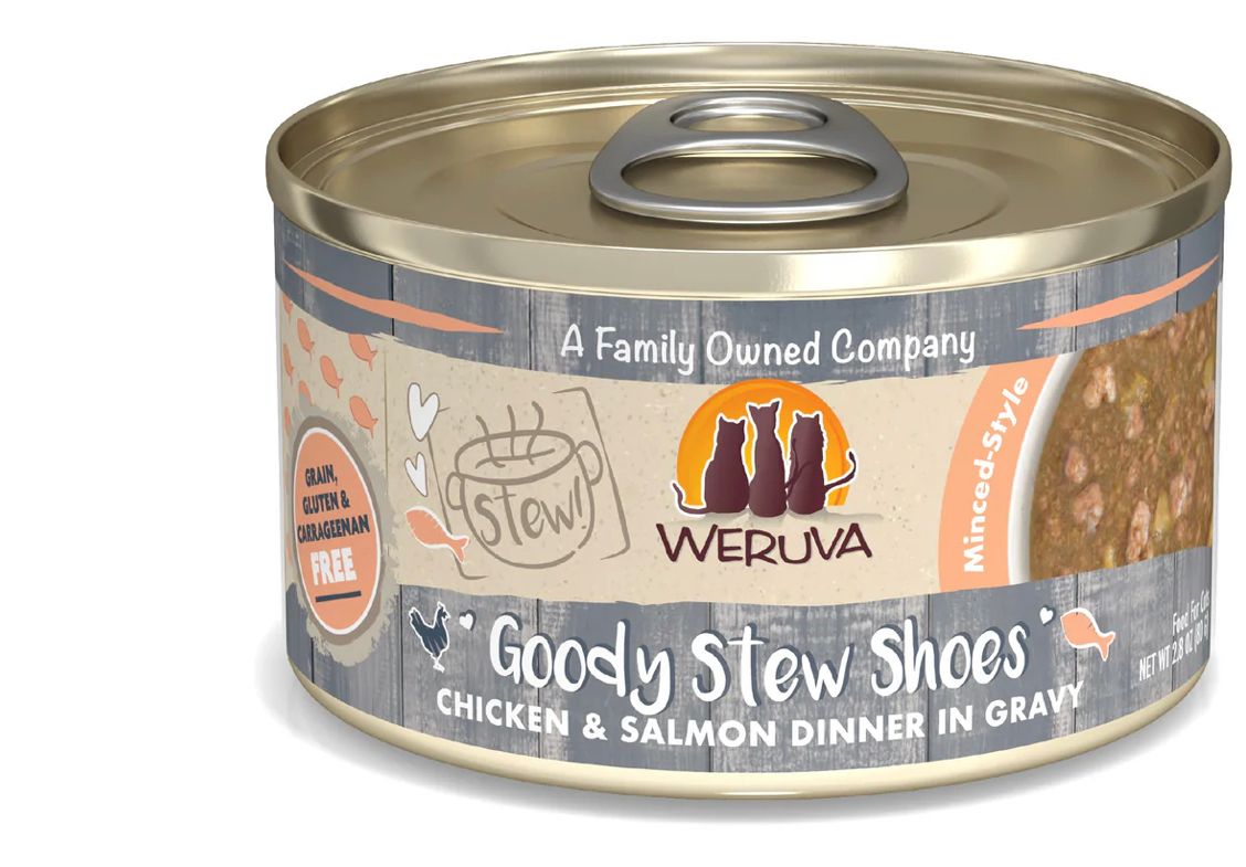 WERUVA GOODY STEW SHOES CAT FOOD CASE OF 12/ 2.8OZ