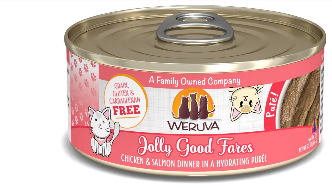 *WERUVA JOLLY GOOD FARES CAT FOOD 5.5OZ