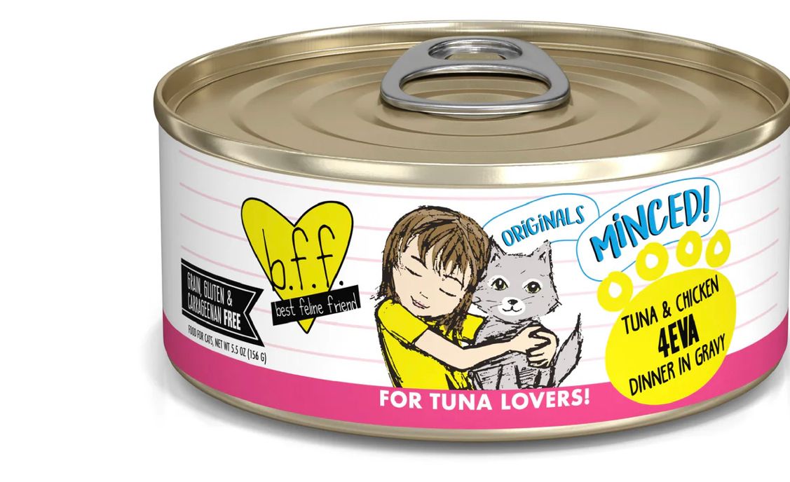 *WERUVA BFF 4EVA TUNA &amp; CHICKEN DINNER CAT FOOD 5.5OZ