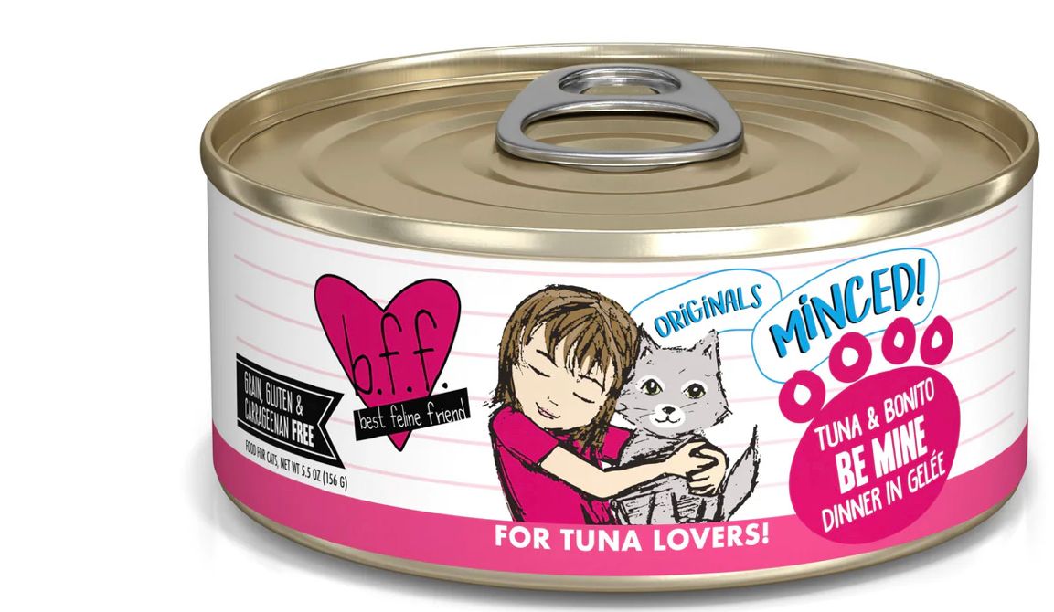 WERUVA BFF BE MINE BONITO &amp; TUNA DINNER CAT FOOD 5.5OZ