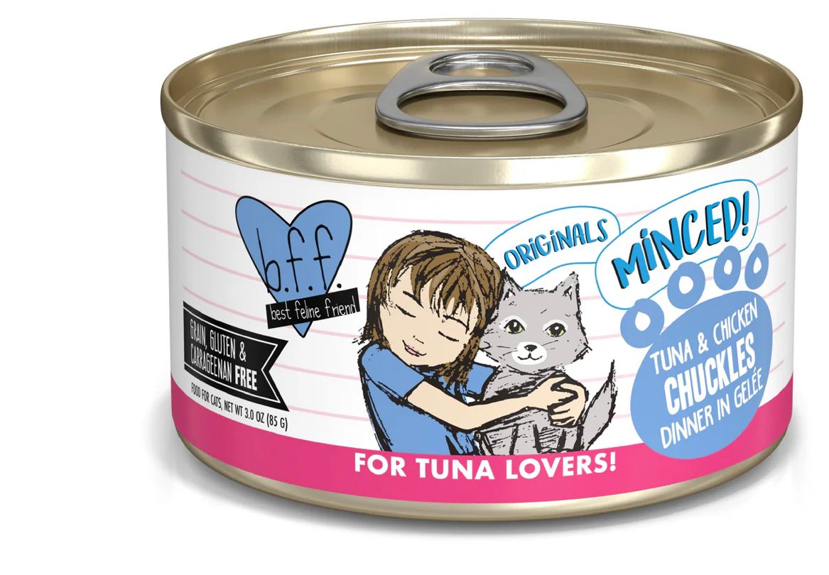 WERUVA BFF CHUCKLES TUNA &amp; CHICKEN DINNER CAT FOOD 3OZ