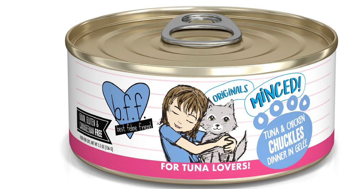 WERUVA BFF CHUCKLES TUNA &amp; CHICKEN DINNER CAT FOOD 5.5OZ