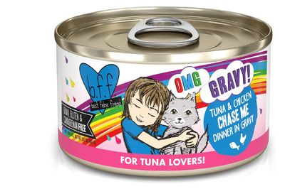 WERUVA BFF OMG CHASE ME TUNA &amp; CHICKEN CAT FOOD CASE OF 12/2.8OZ