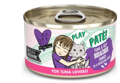 WERUVA BFF PLAY BODACIOUS TUNA &amp; BEEF DINNER CAT FOOD CASE OF 12/2.8OZ