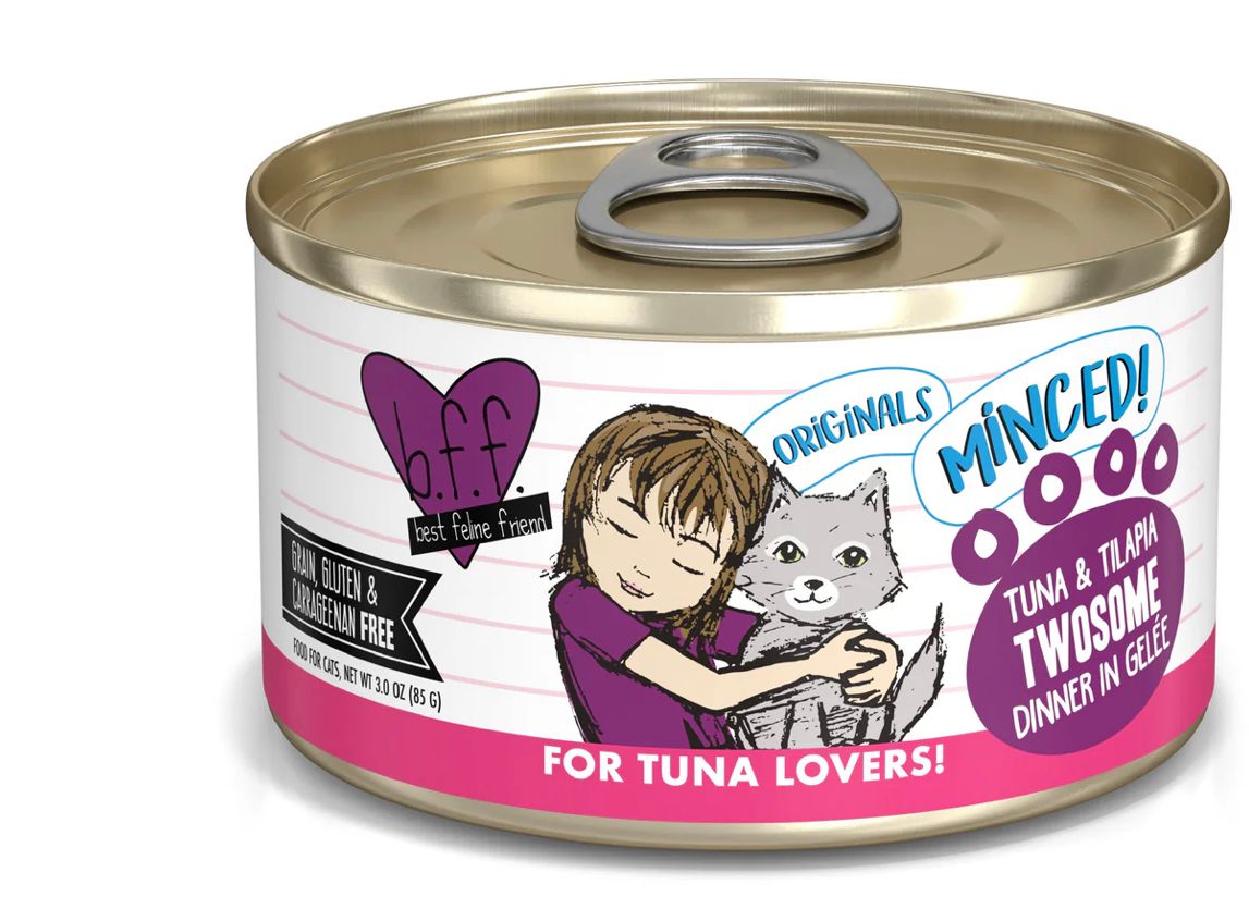WERUVA BFF TWOSOME TUNA &amp; TILAPIA DINNER CAT FOOD 3OZ