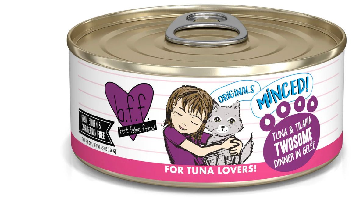 WERUVA BFF TWOSOME TUNA &amp; TILAPIA DINNER CAT FOOD 5.5OZ