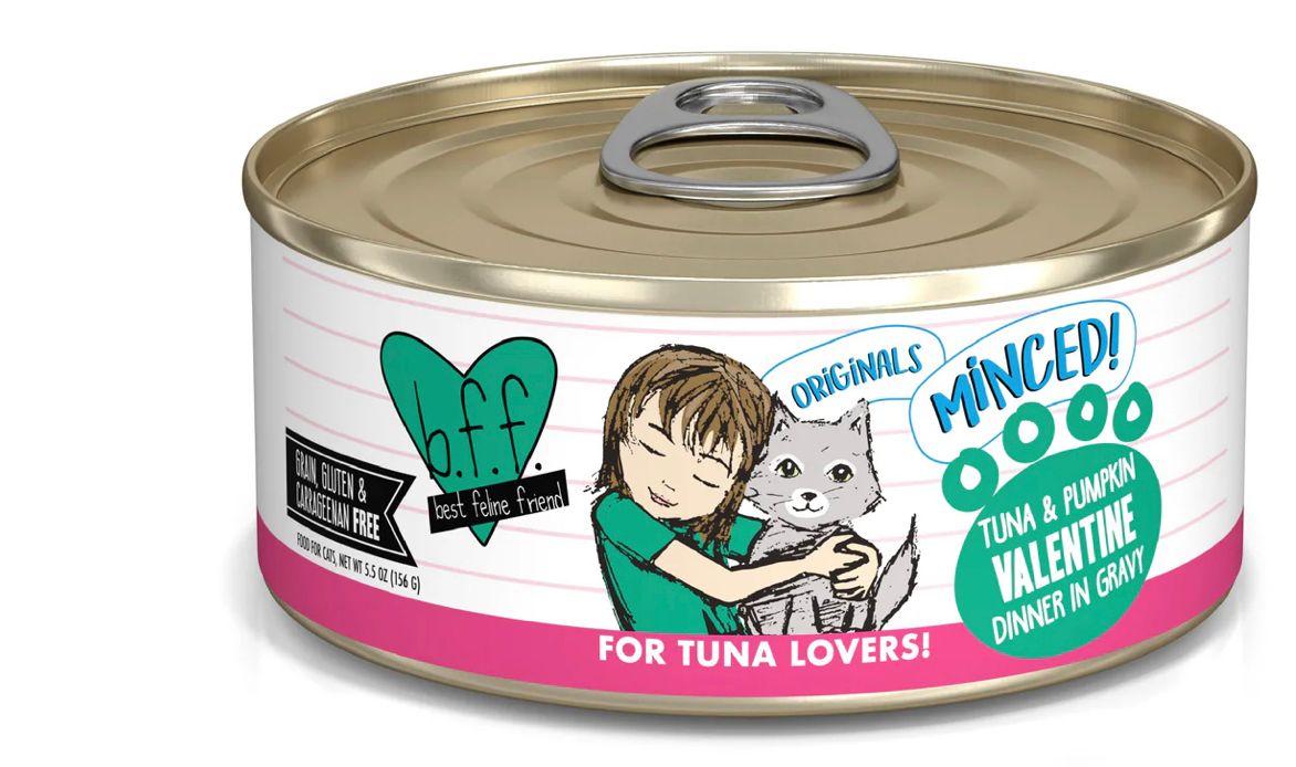 E WERUVA BFF VALENTINE TUNA &amp; PUMPKIN CAT FOOD 5.5OZ