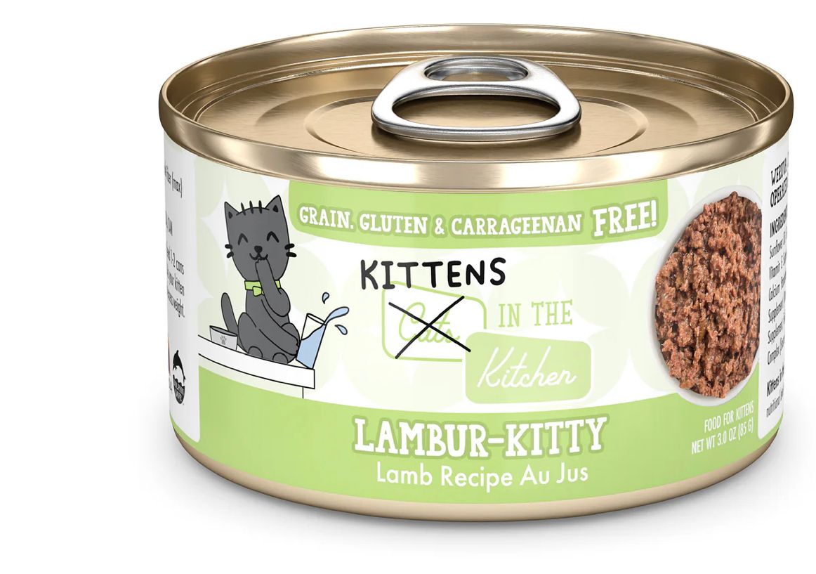 *WERUVA CATS IN THE KITCHEN KITTEN LAMBUR-KITTY CAT FOOD 3OZ