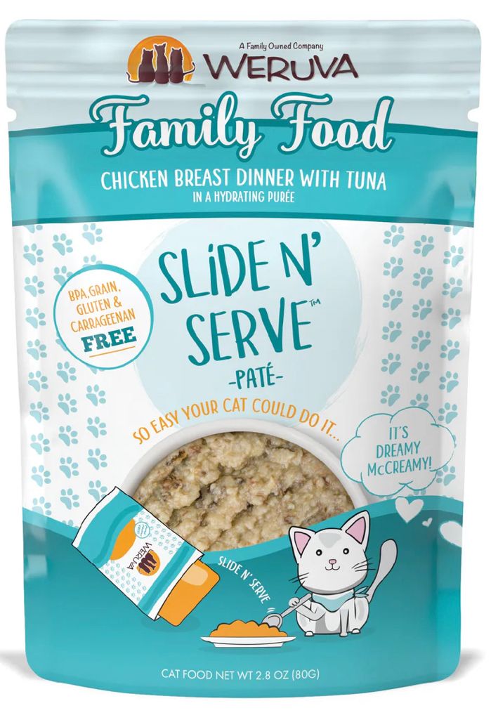WERUVA FAMILY FOOD SLIDE N SERVE CAT FOOD 2.8OZ POUCH