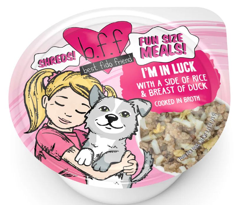 *WERUVA BFF IM IN LUCK DOG FOOD 2.7OZ CUP