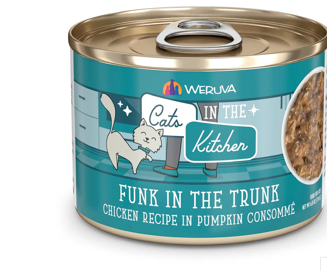 WERUVA CATS IN THE KITCHEN FUNK IN THE TRUNK CAT FOOD 6OZ