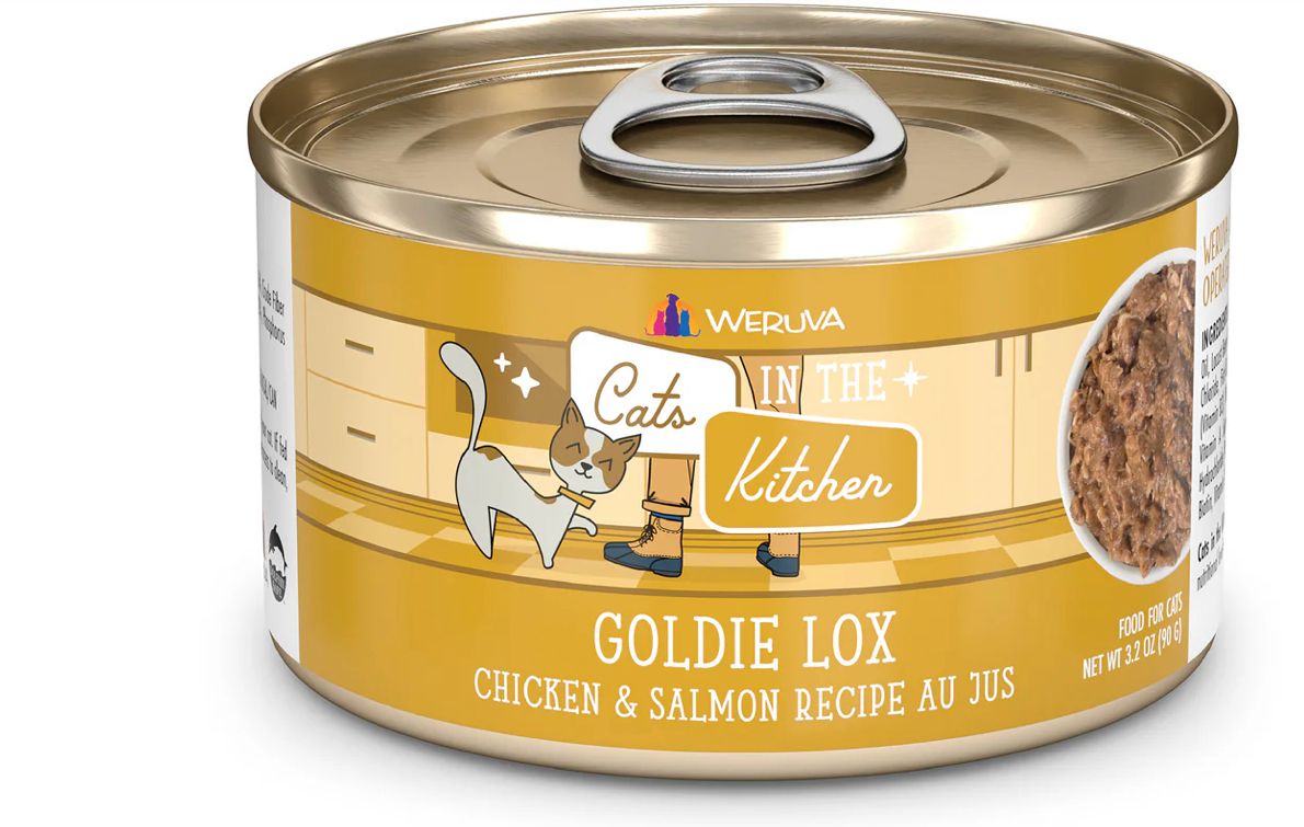 *WERUVA CATS IN THE KITCHEN GOLDIE LOX CAT FOOD 3.2OZ