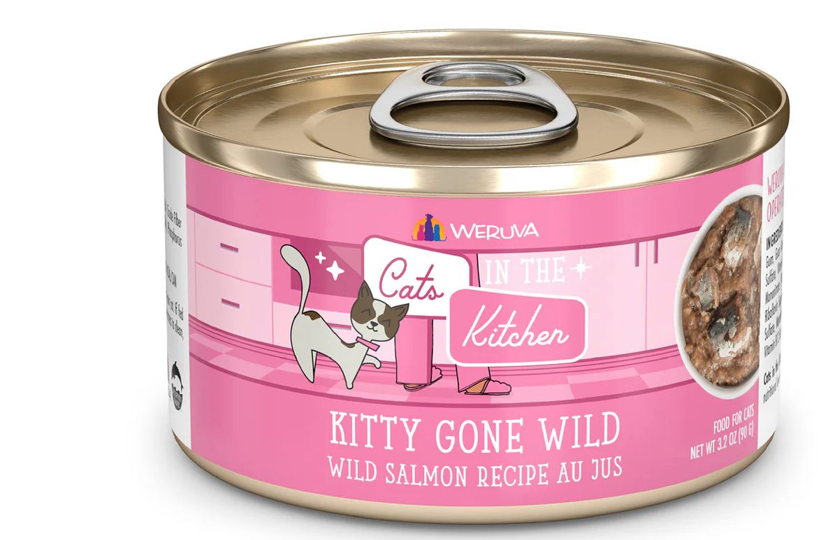 *WERUVA CATS IN THE KITCHEN KITTY GONE WILD CAT FOOD 3.2OZ