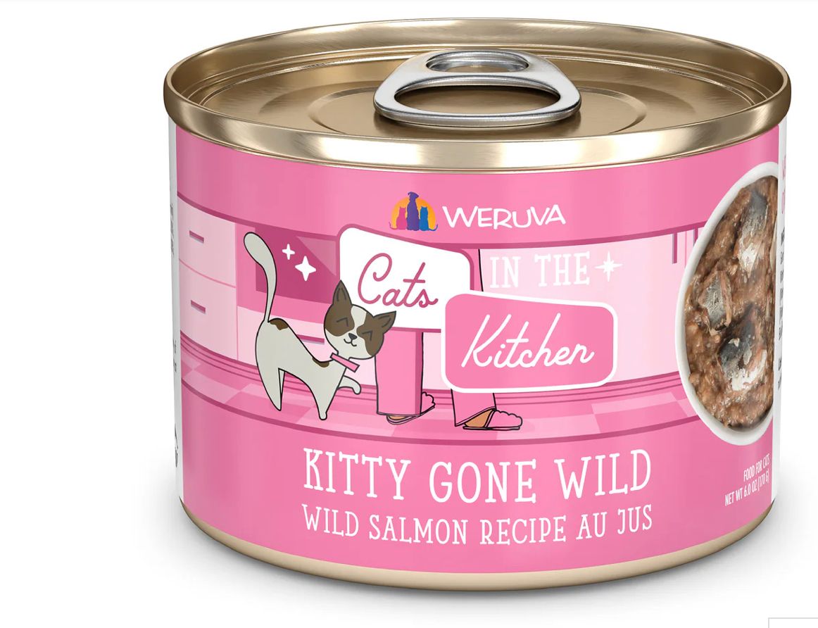WERUVA CATS IN THE KITCHEN KITTY GONE WILD CAT FOOD 6OZ