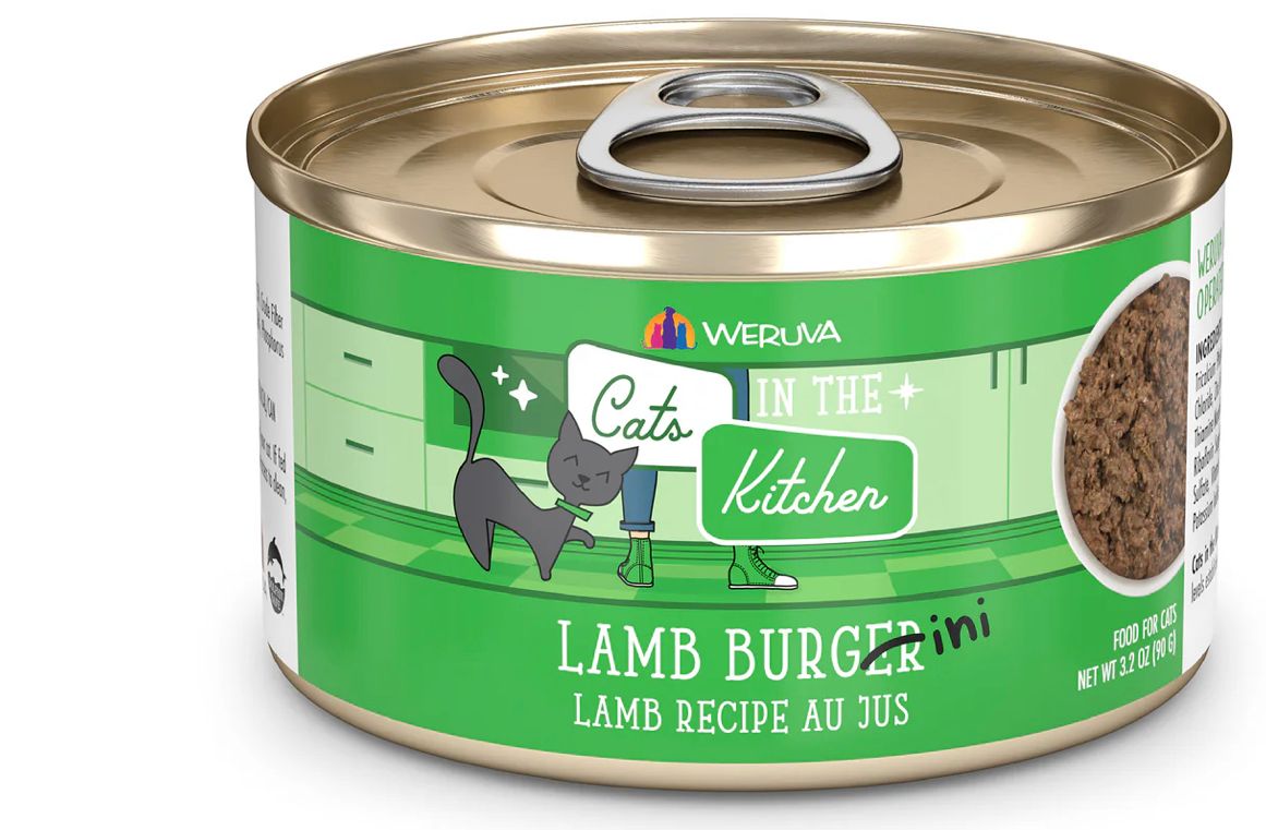 WERUVA CATS IN THE KITCHEN LAMB  BURGER-INI CASE OF 24/3.2OZ
