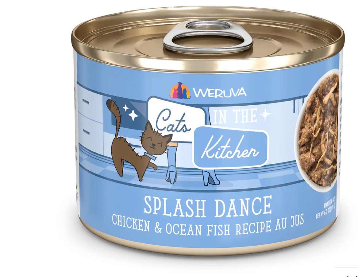 WERUVA CATS IN THE KITCHEN SPLASH DANCE CAT FOOD 6OZ