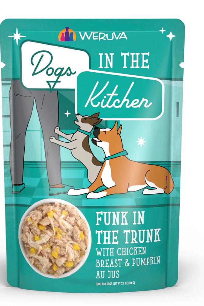 WERUVA DOGS IN THE KITCHEN FUNK IN THE TRUNK DOG FOOD CASE OF 12/2.8OZ POUCH