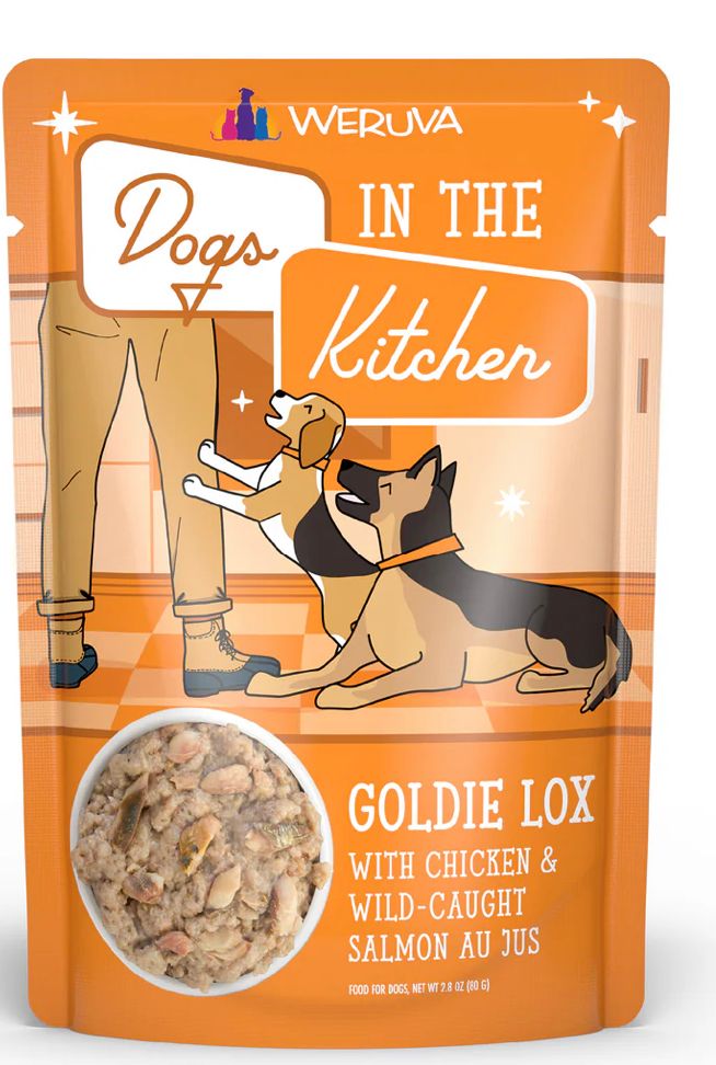 WERUVA DOGS IN THE KITCHEN GOLDIE LOX DOG FOOD CASE OF 12/2.8OZ