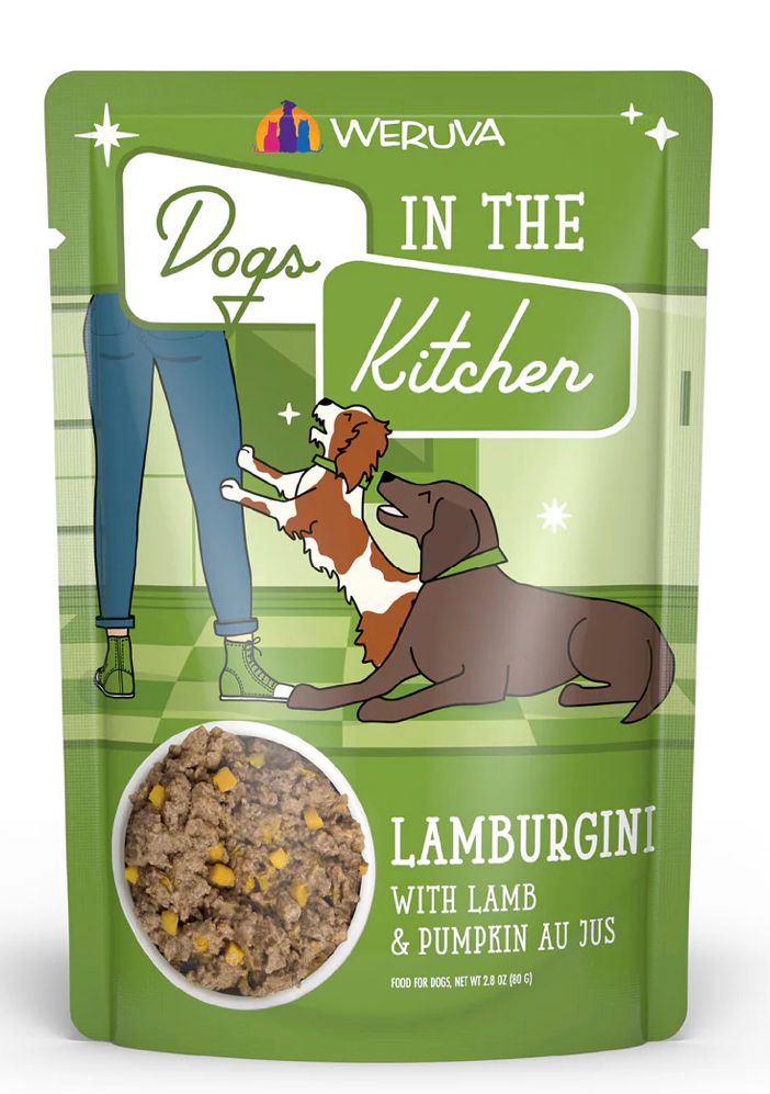 WERUVA DOGS IN THE KITCHEN LAMBURGINI DOG FOOD CASE OF 12/2.8OZ POUCH
