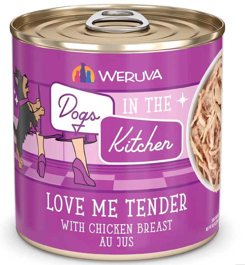 *WERUVA DOGS IN THE KITCHEN LOVE ME TENDER DOG FOOD 10OZ