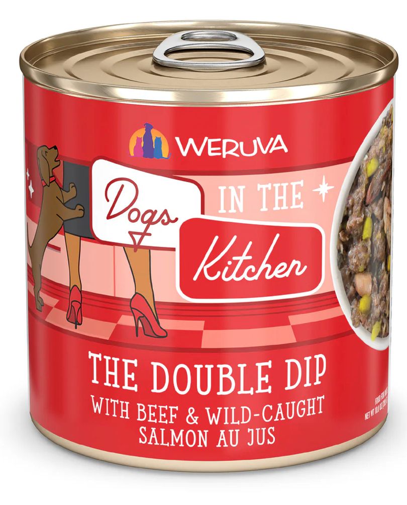 WERUVA DOGS IN THE KITCHEN THE DOUBLE DIP DOG FOOD CASE OF 12/10OZ