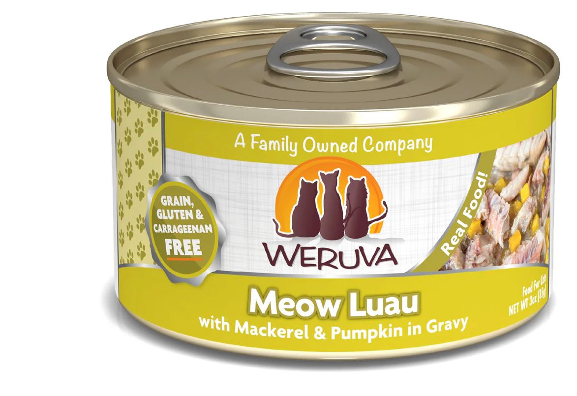 *WERUVA MEOW LUAU CAT FOOD 3OZ