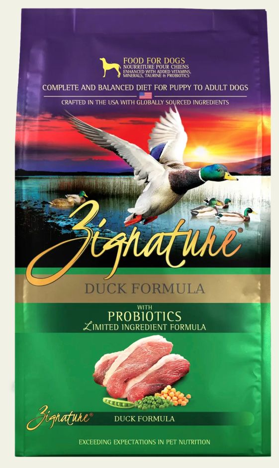 ZIGNATURE DUCK FORMULA DOG FOOD 12.5LBS