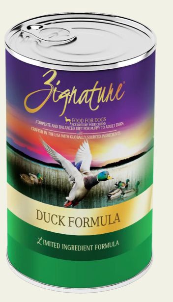*ZIGNATURE DUCK FORMULA DOG FOOD 13OZ