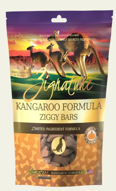 ZIGNATURE KANGAROO FORMULA ZIGGY BAR TREAT DOG FOOD 12OZ