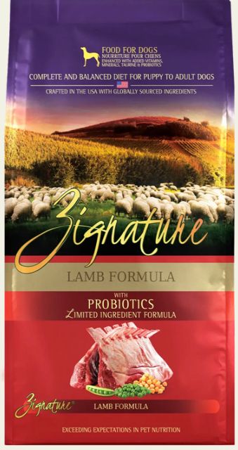 ZIGNATURE LAMB FORMULA DOG FOOD 25LBS