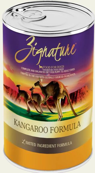 ZIGNATURE KANGAROO FORMULA DOG FOOD CASE OF 12/ 13OZ