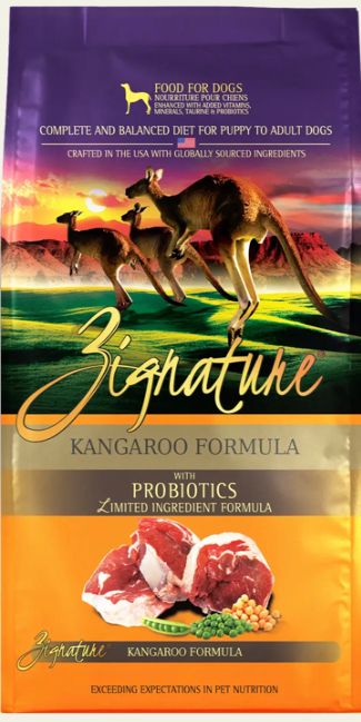 ZIGNATURE KANGAROO FORMULA DOG FOOD 4LBS