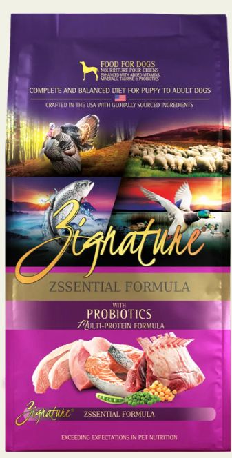 ZIGNATURE ZSSENTIALS FORMULA DOG FOOD 25LBS