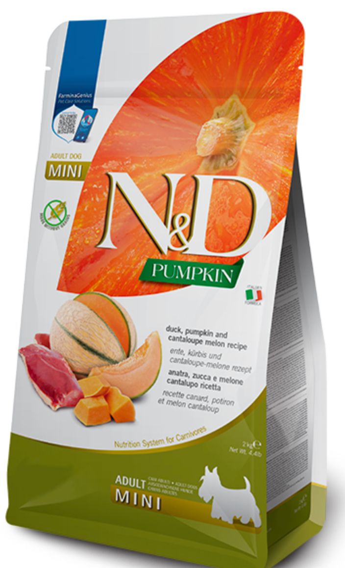 FARMINA GRAIN FREE PUMPKIN DUCK CANTALOUPE MINI DOG FOOD 4.4LBS