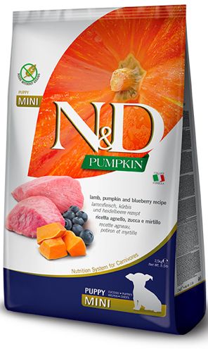 *FARMINA GRAIN FREE PUMPKIN LAMB PUPPY MINI DOG FOOD 5.5LBS