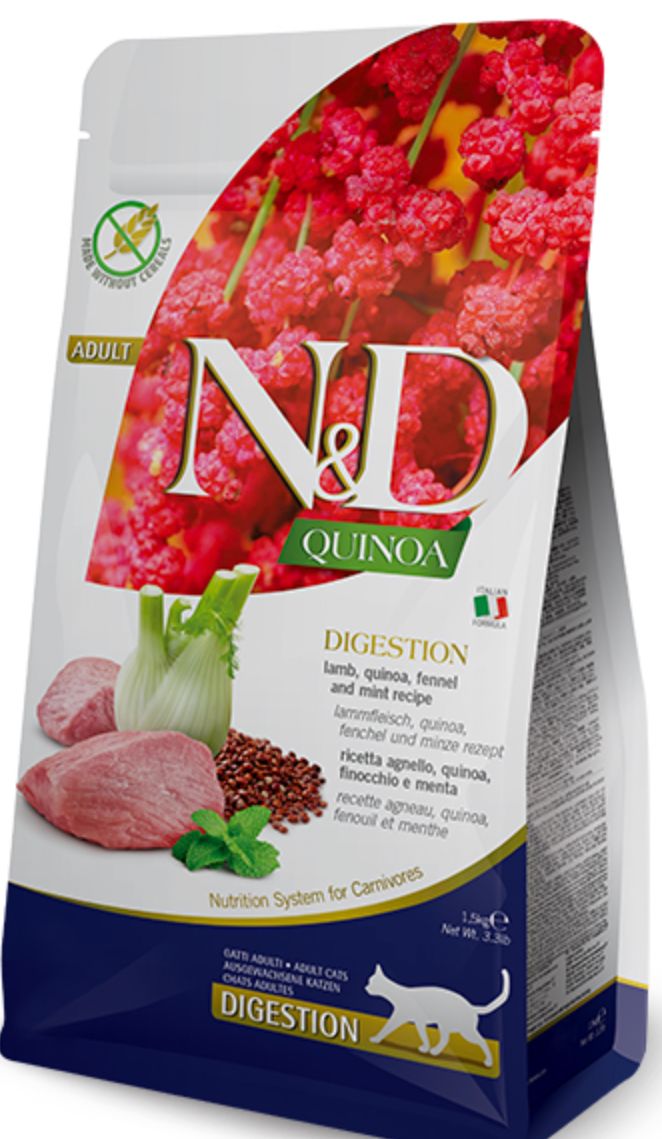 FARMINA QUINOA DIGESTION LAMB CAT FOOD 11LBS