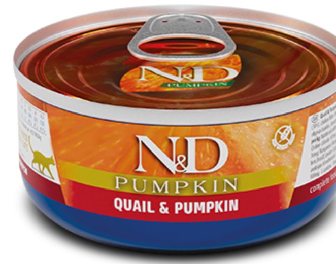 FARMINA N&amp;D GRAIN FREE PUMPKIN &amp; QUAIL CAT FOOD 2.50OZ