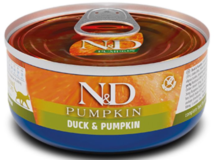 FARMINA N&amp;D GRAIN FREE PUMPKIN DUCK CAT FOOD 2.50OZ