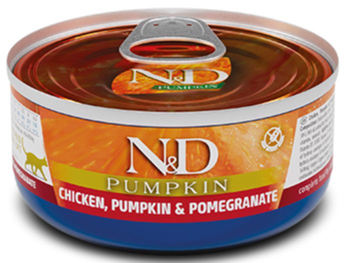FARMINA N&amp;D GRAIN FREE PUMPKIN CHICKEN &amp; POMEGRANATE CAT FOOD 2.50OZ