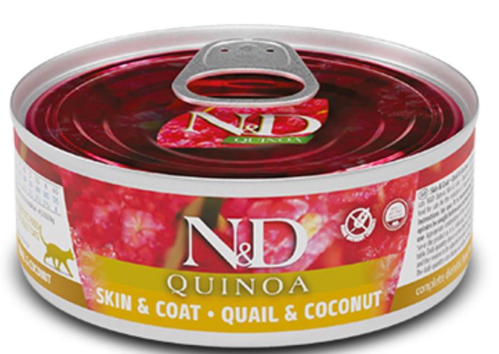 *FARMINA GRAIN FREE QUINOA QUAIL &amp; COCONUT CAT FOOD 2.80OZ