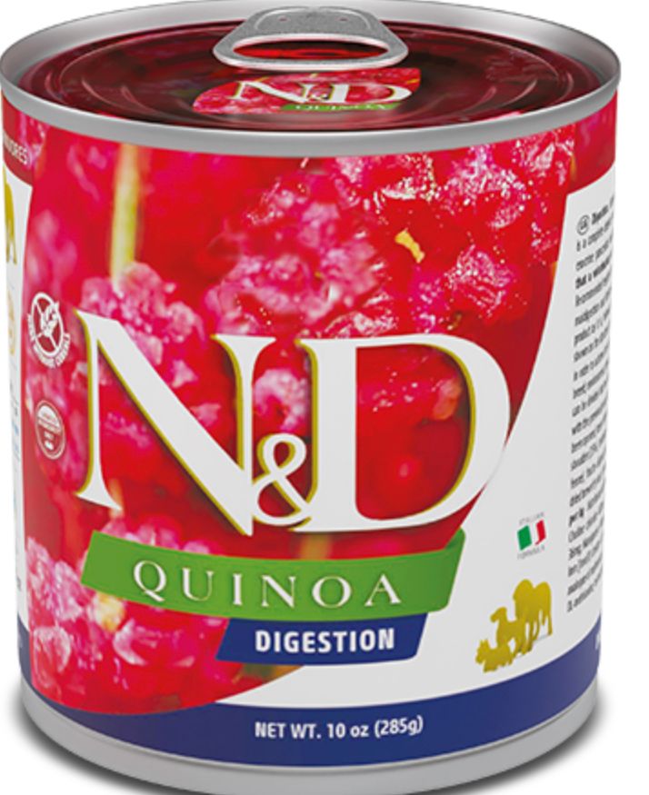 *FARMINA QUINOA DIGESTION LAMB DOG FOOD 10OZ
