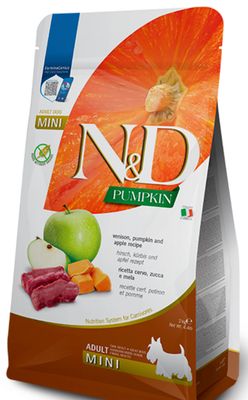 *FARMINA GRAIN FREE PUMPKIN VENISON APPLE MINI DOG FOOD 4.4LBS