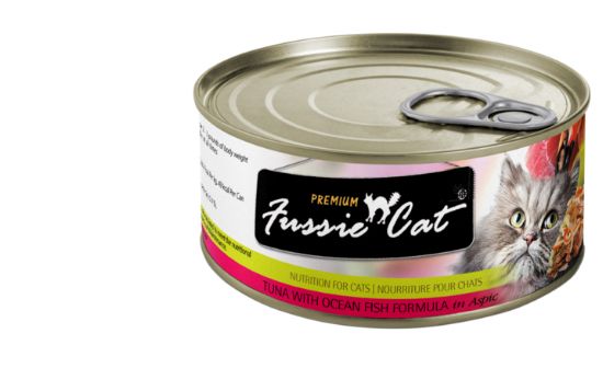 *FUSSIE CAT PREMIUM TUNA &amp; OCEANFISH IN ASPIC CAT FOOD 2.82OZ