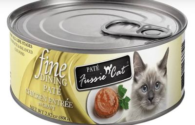 FUSSIE CAT FINE DINING PATE CHICKEN CAT FOOD 2.82OZ