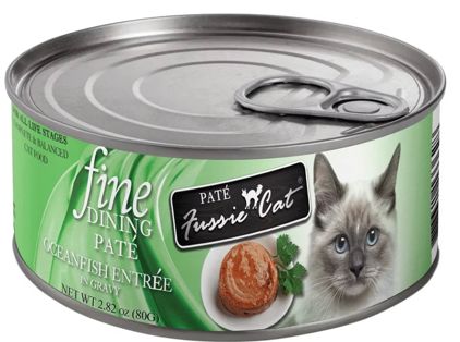 *FUSSIE CAT FINE DINING PATE OCEAN-FISH CAT FOOD 2.82OZ