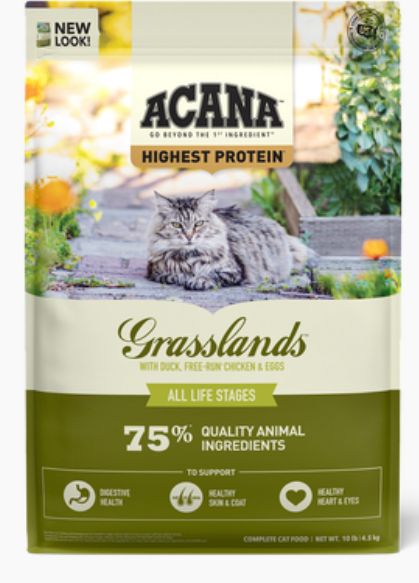 ACANA GRAIN FREE GRASSLANDS CAT FOOD 4LBS