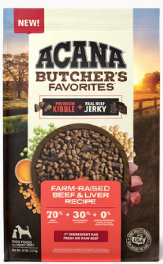 ACANA GRAIN FREE BUTCHERS FAVORITE BEEF DOG FOOD 4LBS