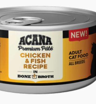 ACANA GRAIN FREE CHICKEN FISH CAT FOOD CASE OF 12/5.5OZ