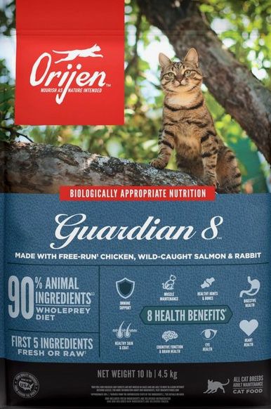 *ORIJEN GRAIN FREE GUARDIAN  8 CAT FOOD 10LBS