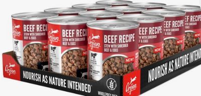 ORIJEN GRAIN FREE STEW BEEF DOG FOOD CASE OF 12/12.8OZ